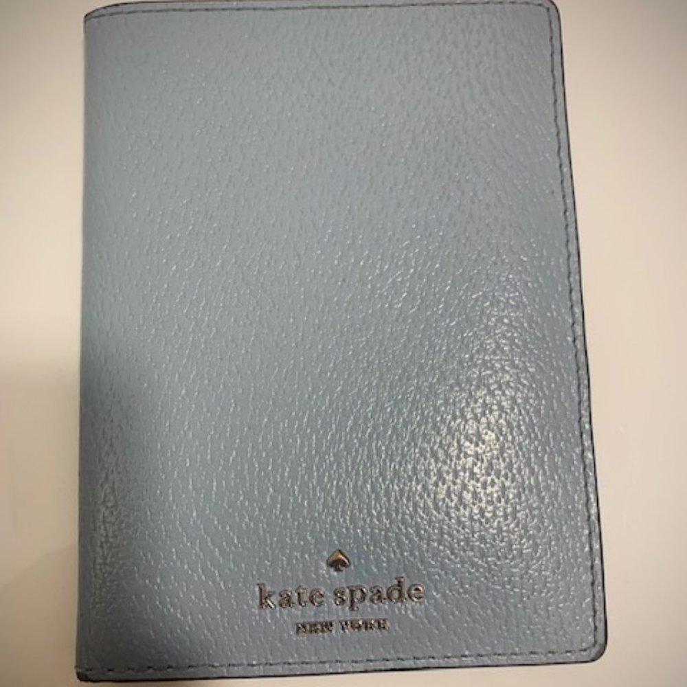 Kate Spade Blue Passport Holder/Wallet